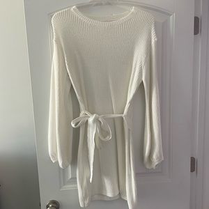 Pink Lily Ivory Sweater Dress, XL, Never Worn